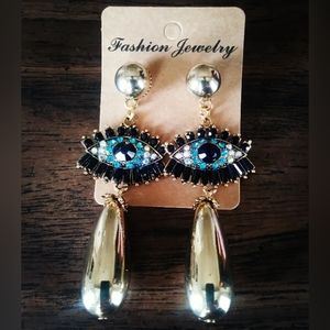 Evil Eye Dangle Earrings